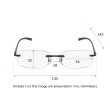 BLACK METAL - Lunettes de lecture (loupe) métallique et transparente par Silac